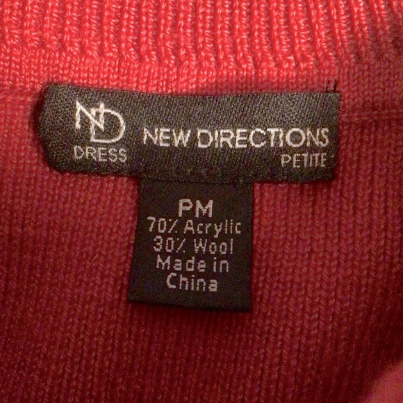 NDW DIRECTIONS RED DRESS size MP - Picture 12 of 13